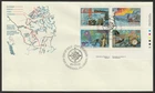 Canada #1236a, Canadian Exploration-4, LR PB, Official First Day Cover, FDC 1989