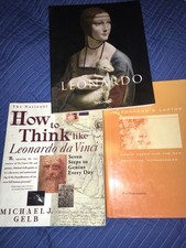 3 BOOK LOT How To Think Like Leonardo Da Vinci+Leonardo's Laptop+Taschen Gelb