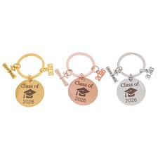 3 Pcs Graduation Celebration Keychain Gift for College Classmate