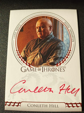 2024 Rittenhouse Game Of Thrones Conleth Hill  Red Ink On Card Sigil Autograph