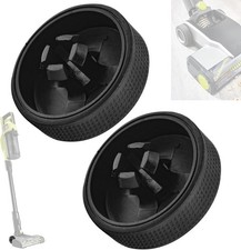 2-PACK UPGRADED RPLS BLACK WHEELS FOR RYOBI CORDLESS STICK VACUUM PCL720K W