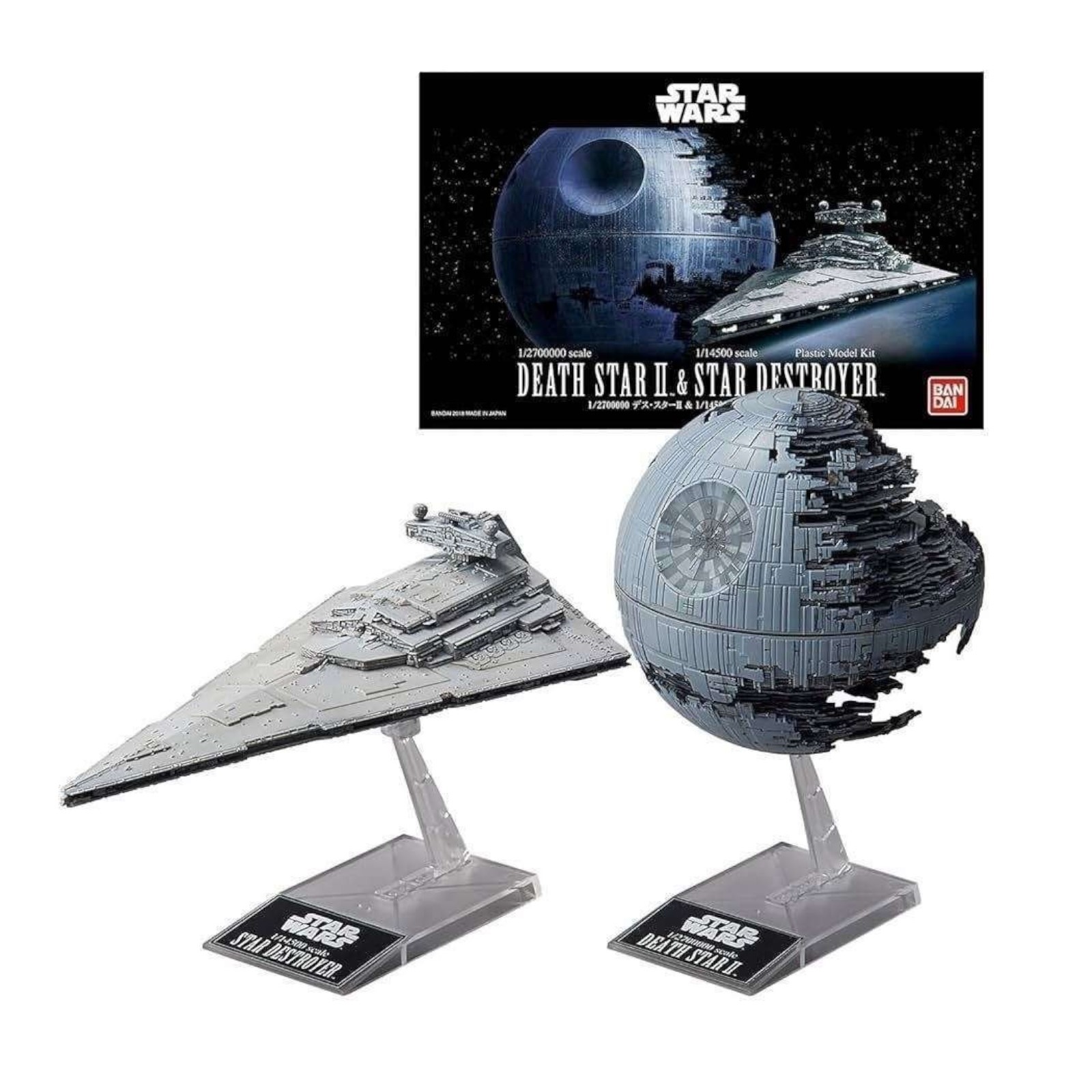 Revell Bandai 01207 Death Star Ii & Imperial Star Destroyer Plastic Model Kit - Image 7