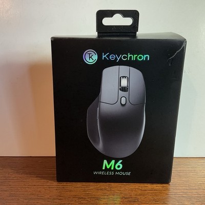 Keychron M6 8Khz Wireless Mouse, 2.4 GHz Bluetooth Black - New Open Box