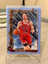 2025-26 Topps Holiday - Matas Buzelis #H30 Holiday Light Blue Metallic Glitter