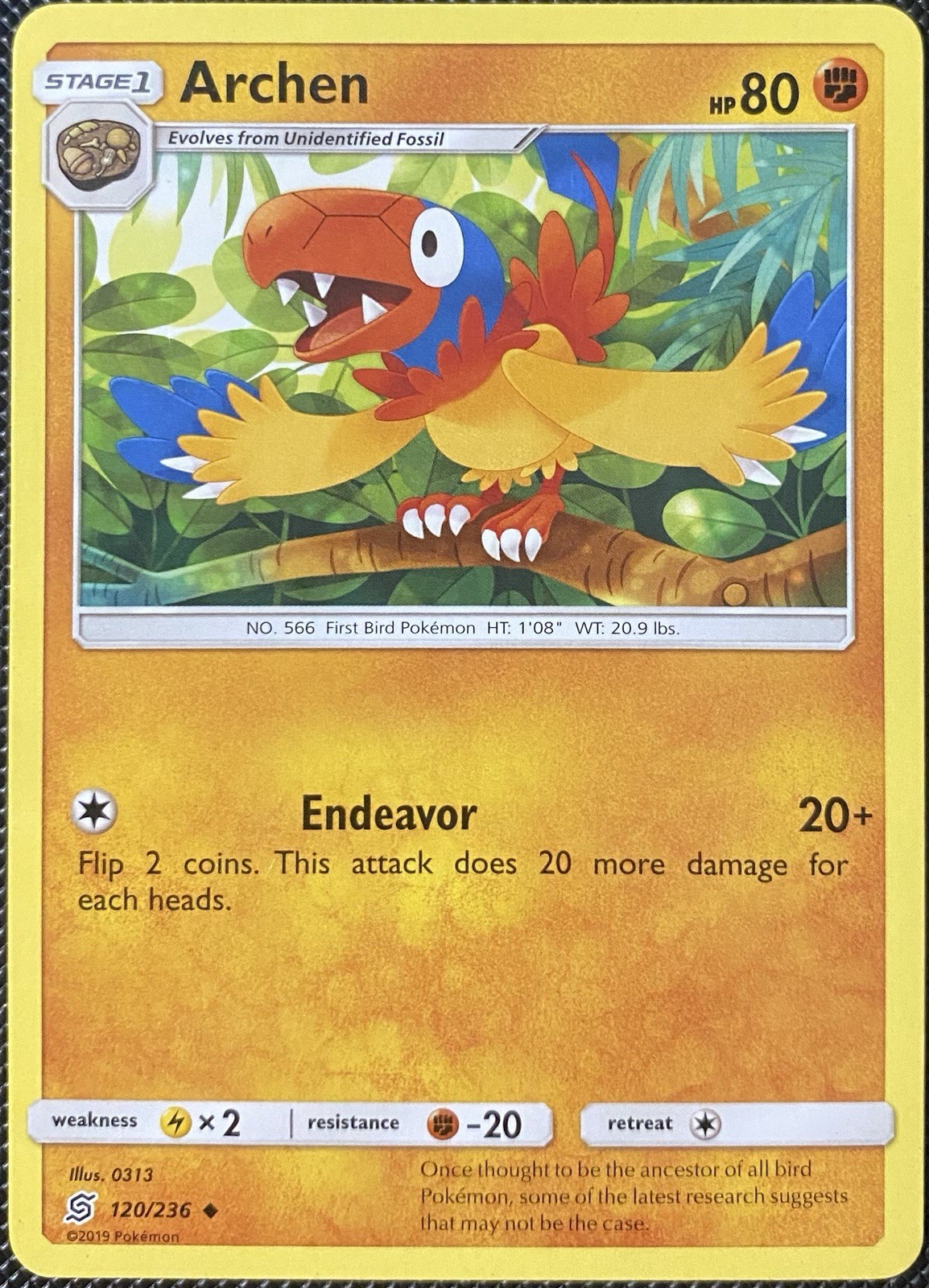 Archen 120/236 Sm-Unified Minds Regular - Pokémon Card