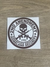 2nd Amendment Sticker - Gun Rights Decal 3.5 Inches