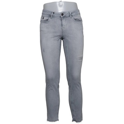Thrill, Jeans, Größe: 30, Daffy W7387, Grau, Baumwolle/Elasthan, Streifen #Zrg