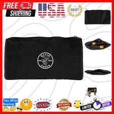 500 Nylon Zipper Pouch, Divided Black Tool Bag, Various Use Including Tone an...
