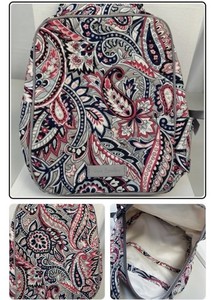 Vera Bradley Gray/Pink Paisley Pattern Small Lunch Box Quilted