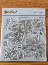 Honey Bee Stamps Paradise Plumerias clear stamp set