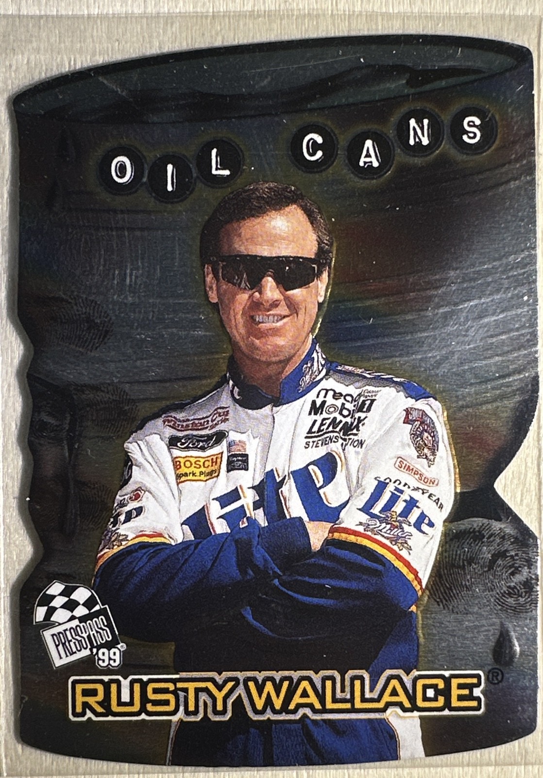 1999 Press Pass - Oil Cans Rusty Wallace #OC 9
