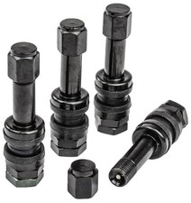 JEGS 80871 Valve Stems Black TR48E Mount 1.89 in. Extended Length