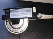 Vintage Scotch EA200 Label Maker – Large Format 3/4" Tape – Working Dial