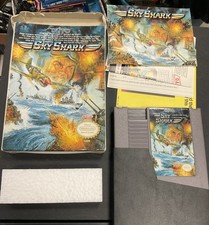 NINTENDO NES SKY SHARK COMPLETE IN BOX CIB AUTHENTIC RARE TAITO GENUINE Vtg Game