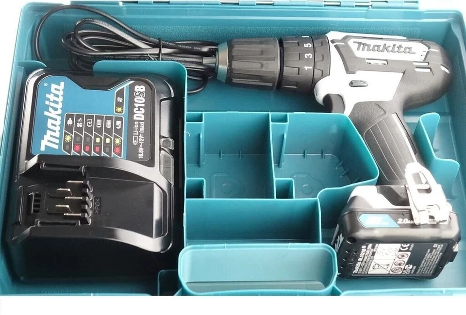 Makita HP333DSAW Trapano Avvitatore Percussione Batteria 2.0Ah Valigia Rigida - Immagine 4 di 4