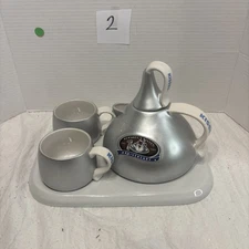 HERSHEY'S HOT CHOCOLATE KISSES TEAPOT & 2 MUGS 2007 100 YEAR ANNIVERSARY
