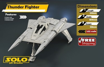 Buck Rogers Thunder Fighter Modellbausatz im Maßstab 1:32