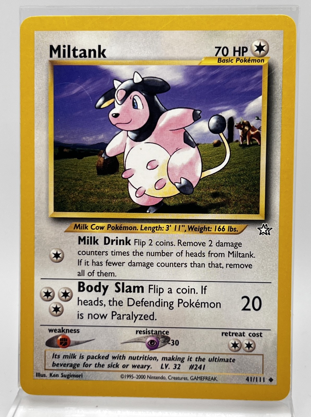 Miltank 41/111 Pokémon Card Neo Genesis 2000 MP