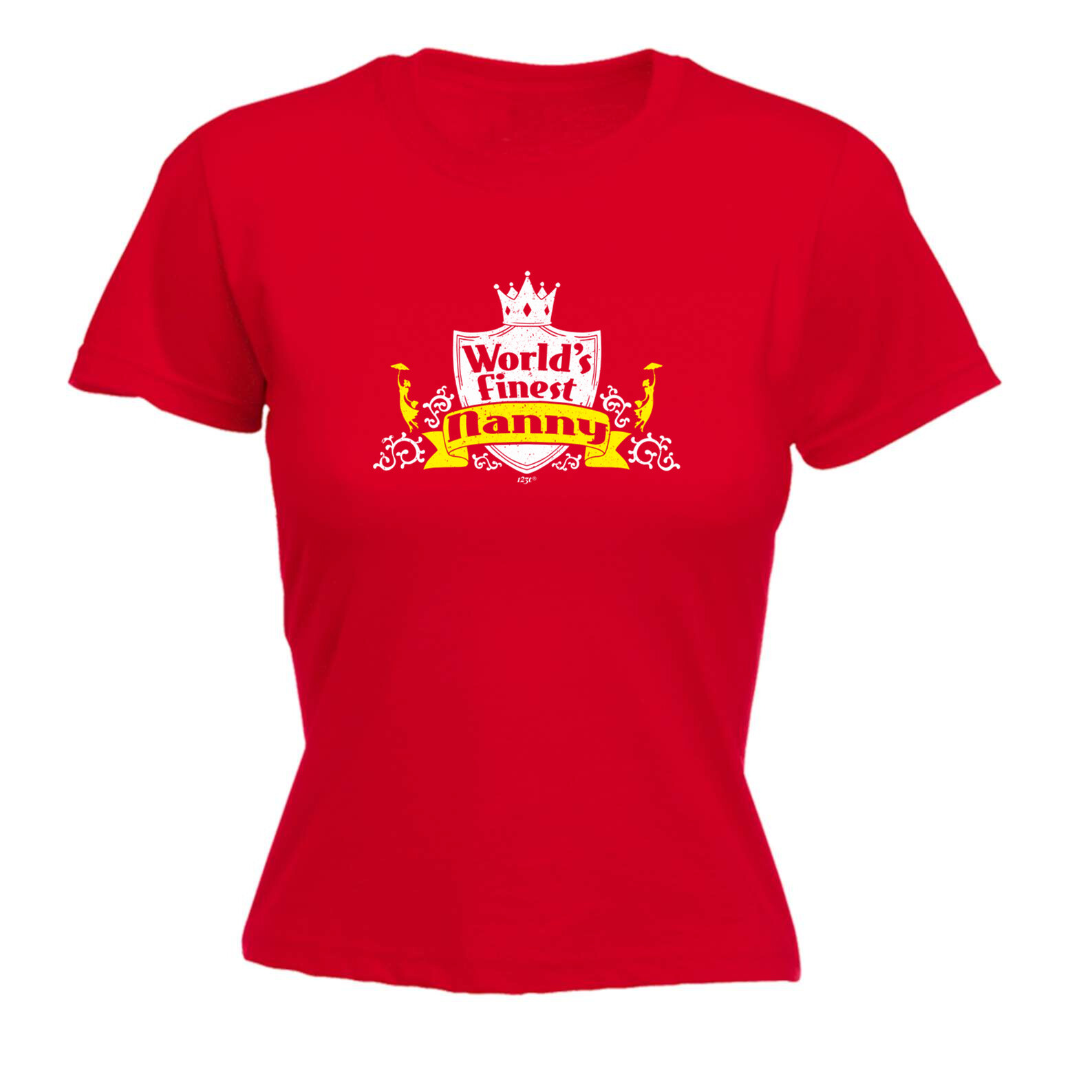 Worlds Finest Nanny - Womens T Shirt Funny T-Shirt Novelty gift tshirt