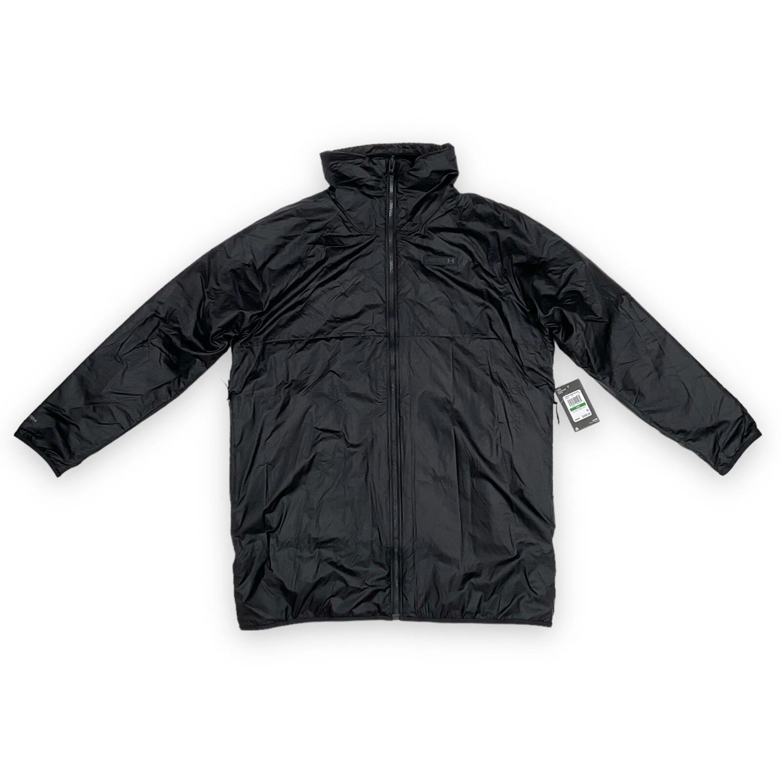Under Armour Jacket Women Large Storm Black Reversible Impasse Parka NWT $200