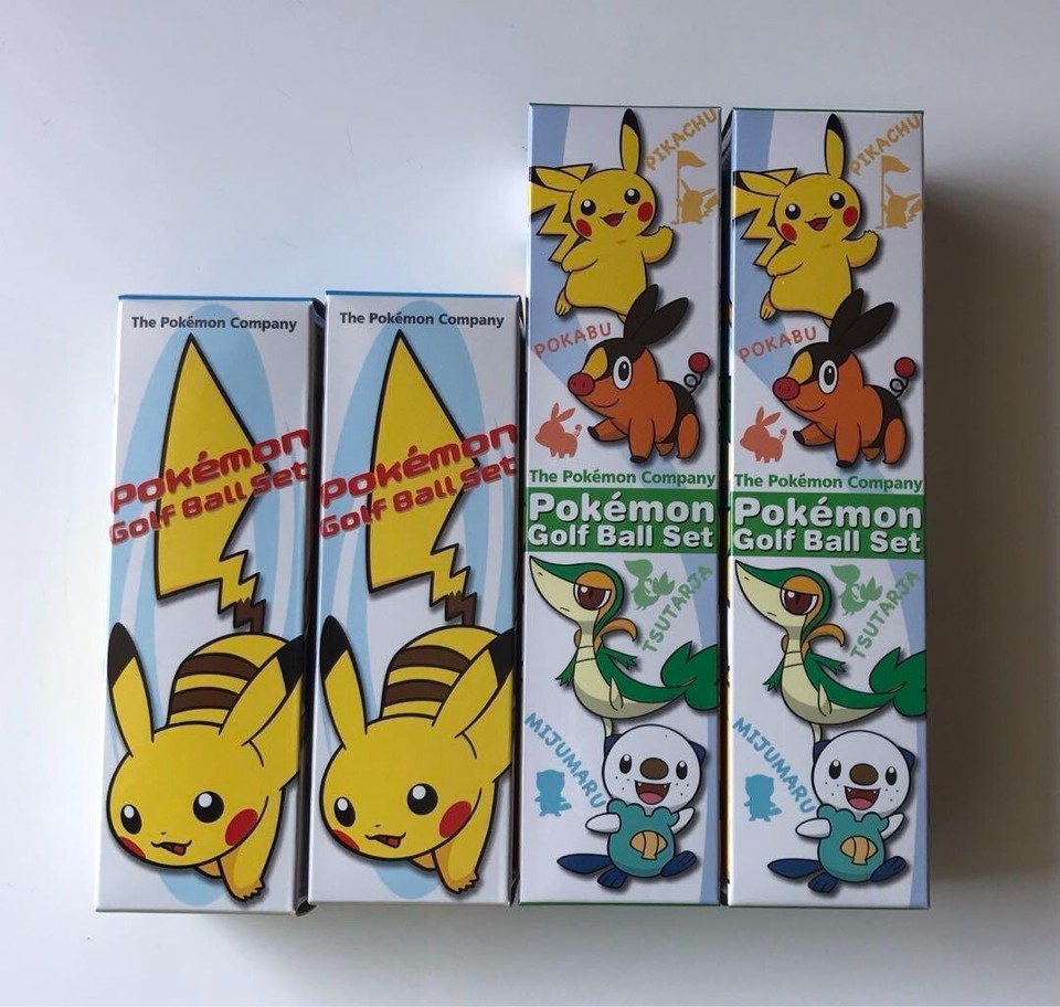 Set of 4 Pokemon Golf Ball Set Tour Stage Pikachu etc From Japan New eBay