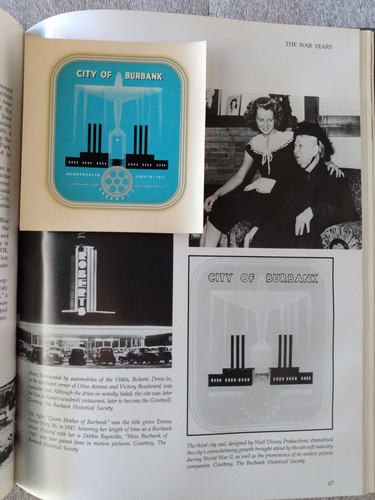 BURBANK An Illustrated History 1st Printing w/ Inserts - Picture 8 of 11