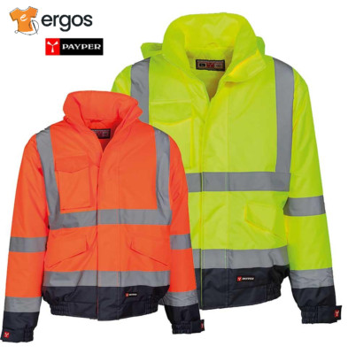 Payper PADDOCK Jacke Winterjacke Warnschutz Reflektor Streifen