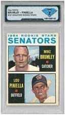 1964 Topps MIKE BRUMLEY - LOU PINIELLA #167 Rookie Stars Rc 💎 DSG 7 NM