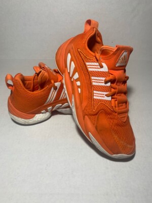 Adidas Mens Crazy BYW Basketball Shoes Orange White 2020 Low