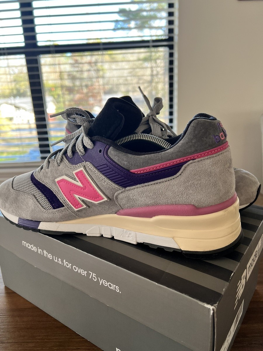 靴 New Balance 997 Kith United Arrows &Sons New Balance Kith X United Arrows & Sons X 997 'Grey Pink