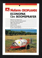 NUFARM CROPLANDS ECONOPAK 12m BOOMSPRAYER FLYER/BROCHURE