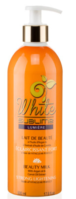 White Sublime Aufhellende Milch VITACLEAR PERFECT, aus Arganöl und Karotte