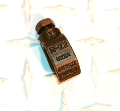R-22 2-10 Copper Ground Rod Clamp, 5/8 Inch