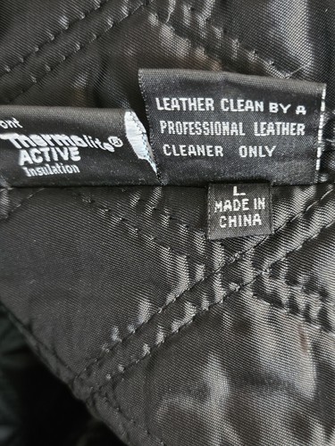 LEDER LIMITIERT Ledermantel JACKE Herren Größe L SCHWARZ abnehmbares Futter - Bild 8 von 13
