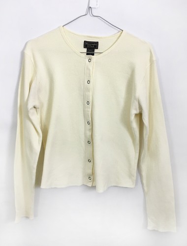 Women's Abercrombie and Fitch Sweater Cardigan - Cream - Small (TP08) - Picture 4 of 7