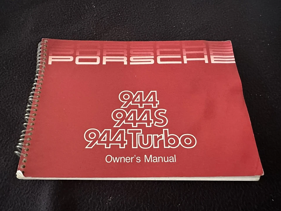 Porsche 944 944S S 1987 turbo manual del propietario original libro de conductores y mantenimiento Foto 2 de 4