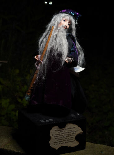 Wizard Magic Doll OOAK Doll Mephisto Doll Artisan Guild Hand Made Artist Signed - Picture 14 of 20