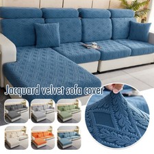 Elastic Jacquard Fleece Sofa Seat Covers Couch Slipcover Cushion Cover Protector