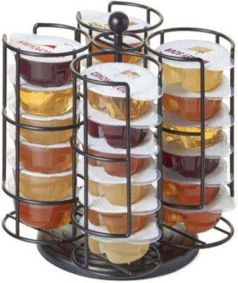 Bartesian Cocktail Pod Holder - 40 Capacity Rotating Carousel For Cocktail Capsules