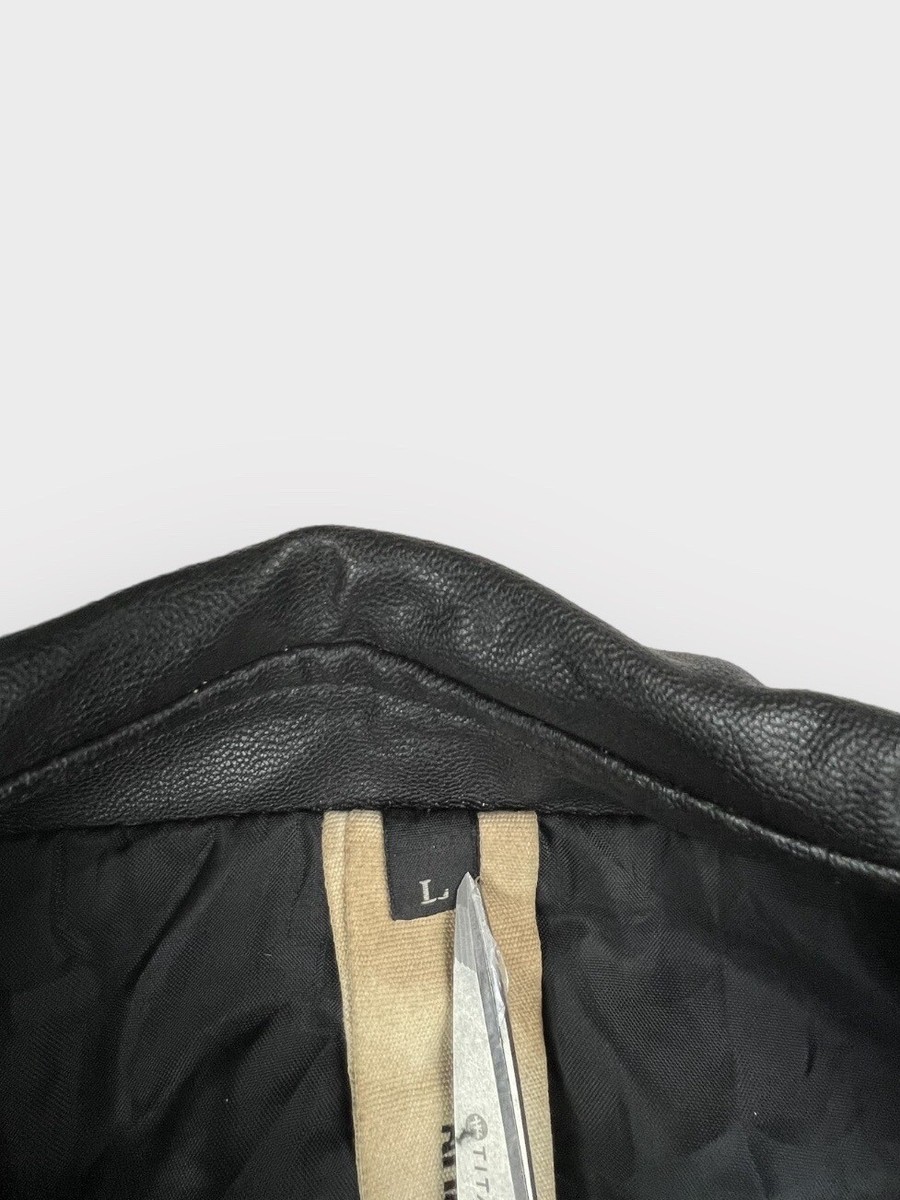 Attachment Kazuyuki Kumagai Men's Black Studded Perfecto Leather