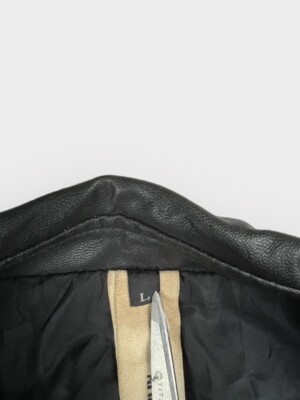 Attachment Kazuyuki Kumagai Men's Black Studded Perfecto Leather