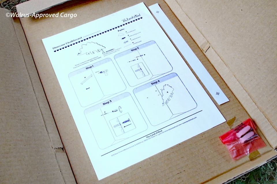 CRATE & BARREL DINO CHALKBOARD, POTTERY BARN HAND PRINT FRAMES, ARTS CADDY – NEW - Image 4 of 4