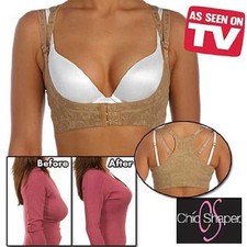Chic Shaper Nude The Secret Perfect Posture Lift Bra Push Up Enhances Cleavage