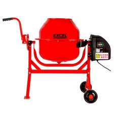 Electric Cement Mixer 70L 220W Portable Concrete Mortar Mixing Machine 240V