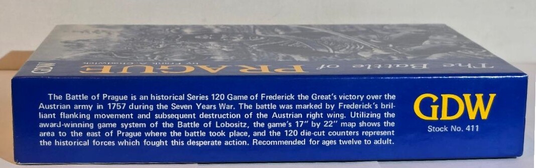 Wargame La Bataille De Prague - Games Design Workshop GDW - Complet Et Non Poinçonné - Occasion