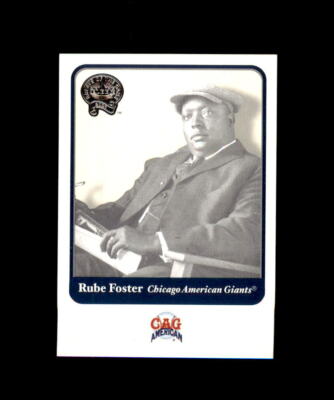  2001 FLEER GREATS OF THE GAME CHICAGO AMERICAN GIANTS  #111 RUBE FOSTER