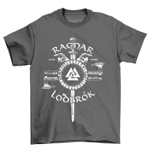 Ragnar Lodbrok Viking Sword T-Shirt - Conquer in Style! Funny Unisex Tee, Ideal - Picture 2 of 38
