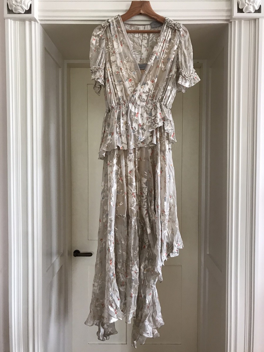 Preen by Thornton Bregazziファー付きロングコート XS PREEN by Thornton Bregazzi Dress Wedding Midi Silk Size S