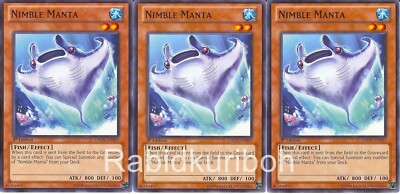 Yugioh 3x Nimble Manta Playset - GAOV-EN097