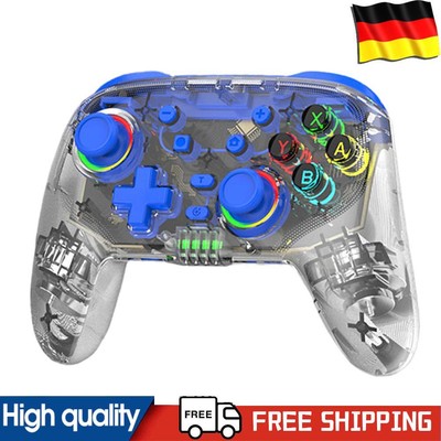Multi-Platform Wireless Game Controller for Switch Pro Transparent Gamepad